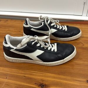 Diadora Game L Low Waxed 160821-C1092 Men Black Lifestyle Sneakers Siz 9 EB462